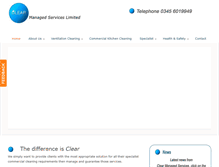 Tablet Screenshot of clearmanagedservices.com